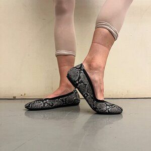 Rothy's ballet flats well used